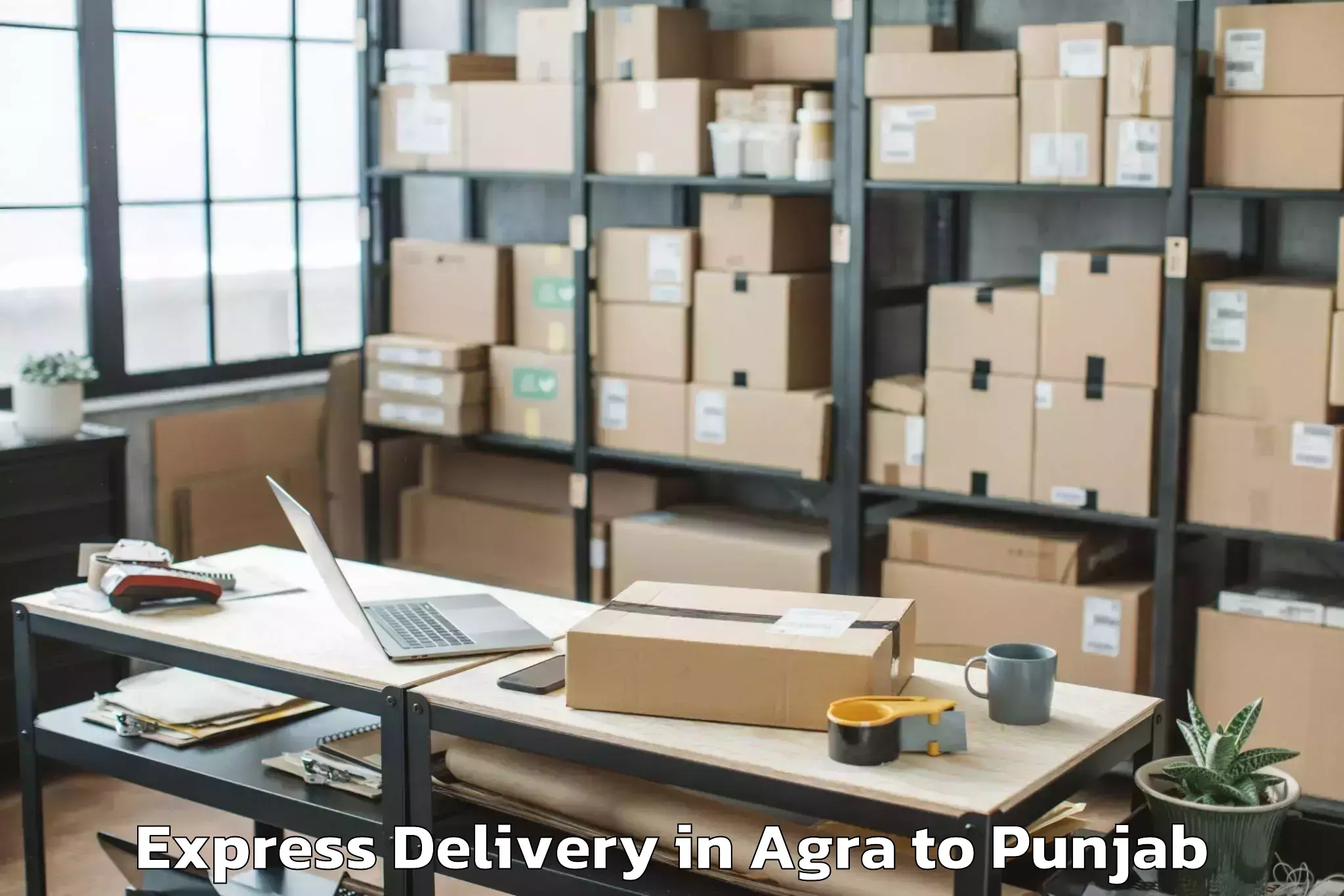 Book Agra to Rupnagar Express Delivery